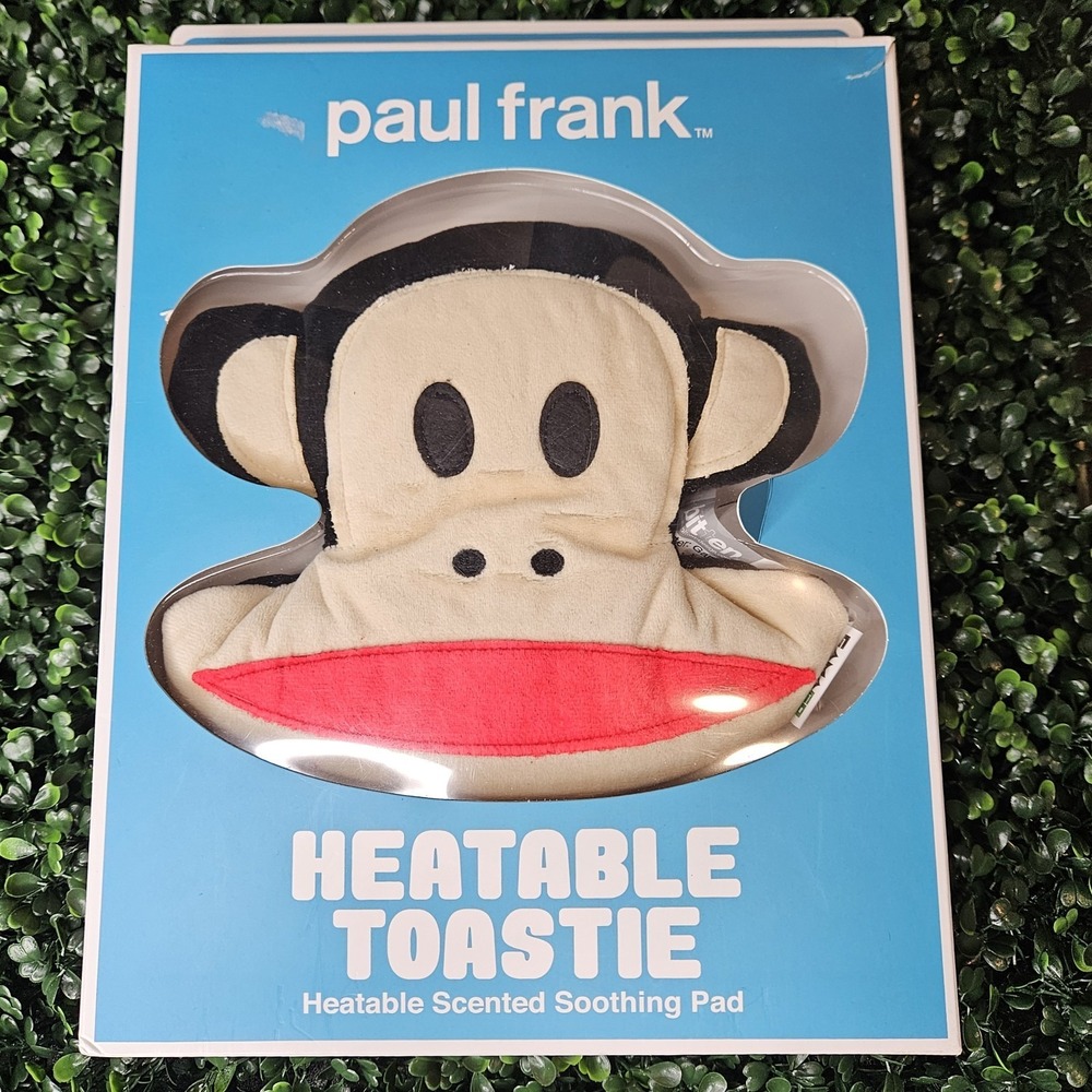 New Paul Frank Toastie Heatable Pad Julius Monkey Plush Scented Soothing